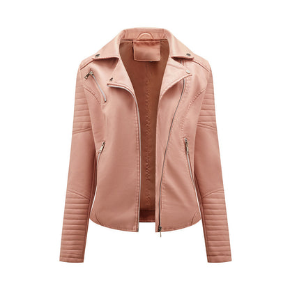 Stylish women's leather jacket