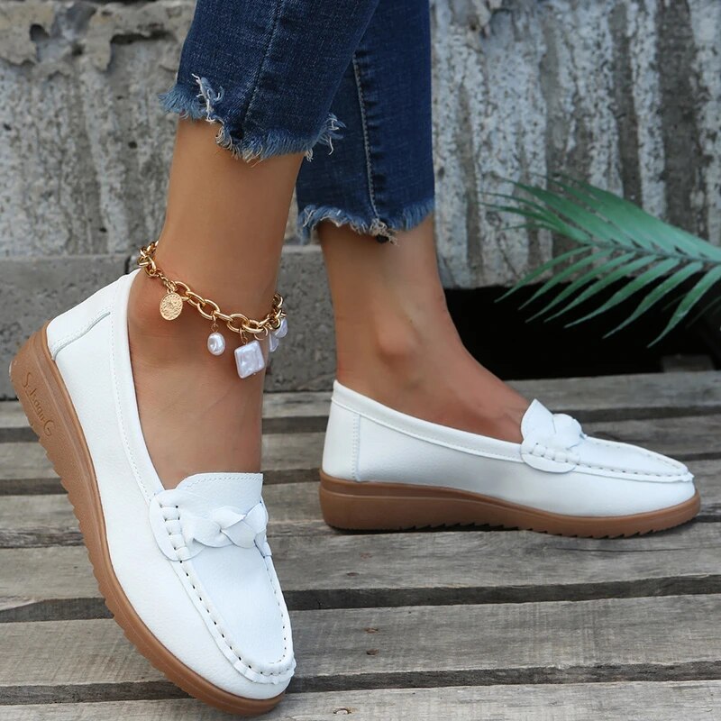 Women's Fashion Low Top Flats Loafers