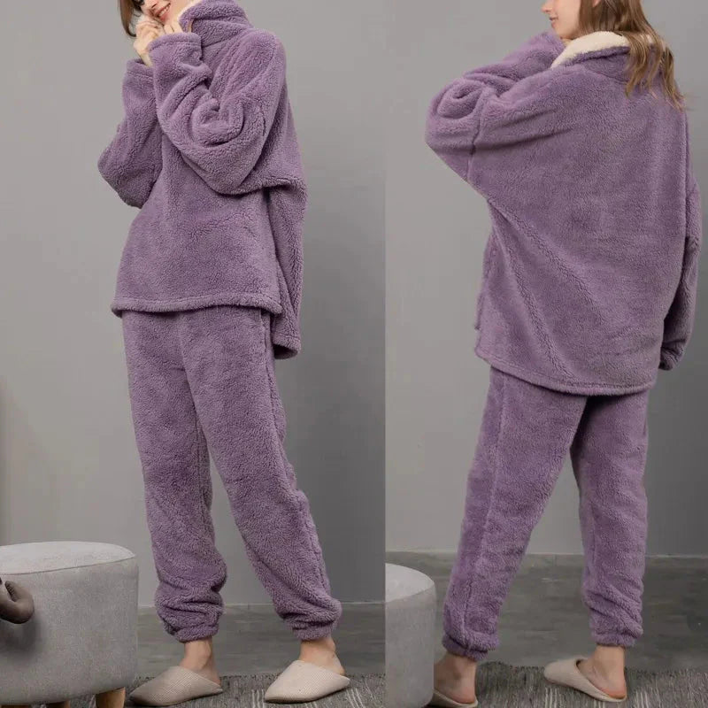 Jess | Ladies fleece pyjama set, Experience pure coziness!