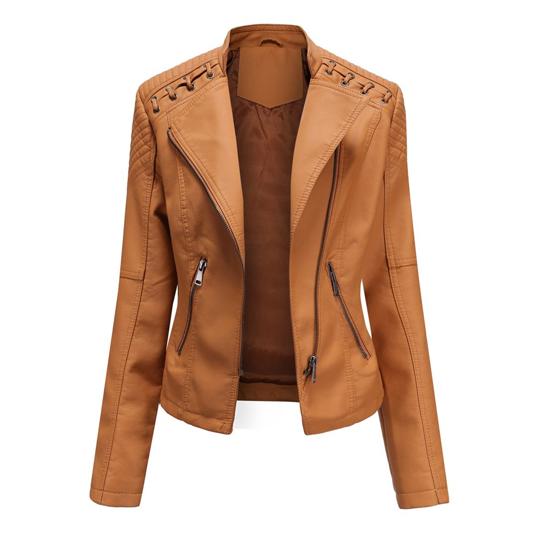 Leather jacket for women