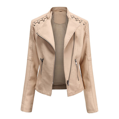 Leather jacket for women