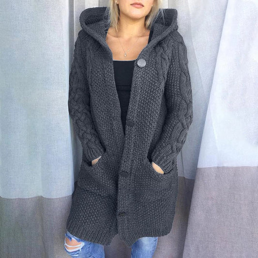 Knitted coat for women