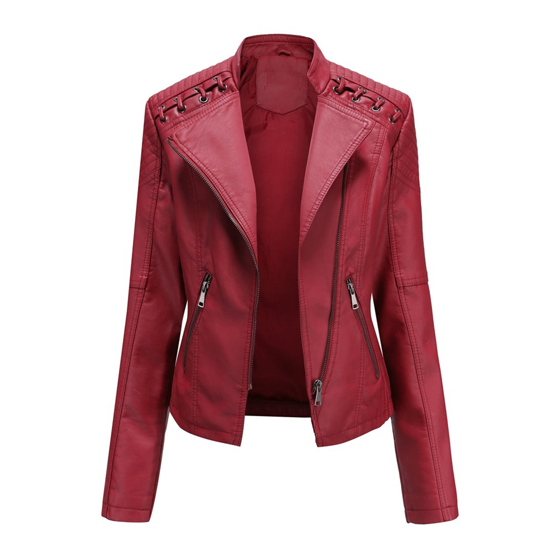 Leather jacket for women