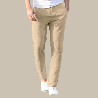 Léo - Casual, loose-fitting linen pants for men