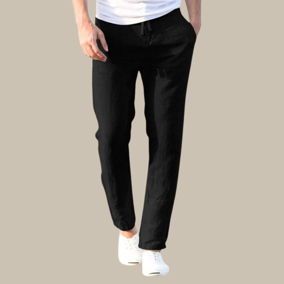 Léo - Casual, loose-fitting linen pants for men