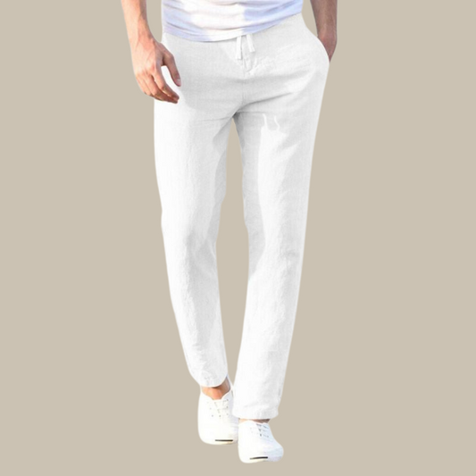 Léo - Casual, loose-fitting linen pants for men