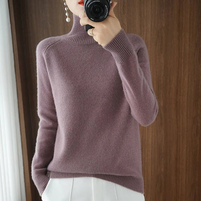 Winter Sweater With Turtleneck for Ladies