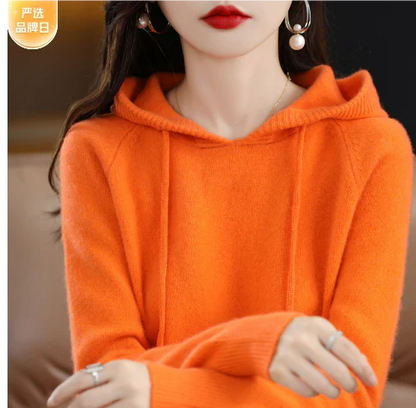 Warm stylish hoodie for ladies