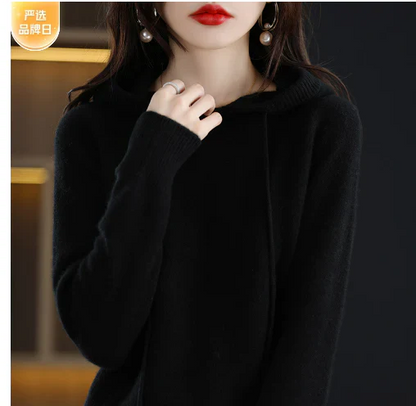 Warm stylish hoodie for ladies