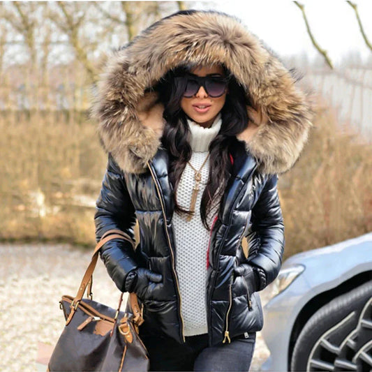 Winter jacket with fur hood - Rana