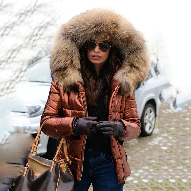 Winter jacket with fur hood - Rana