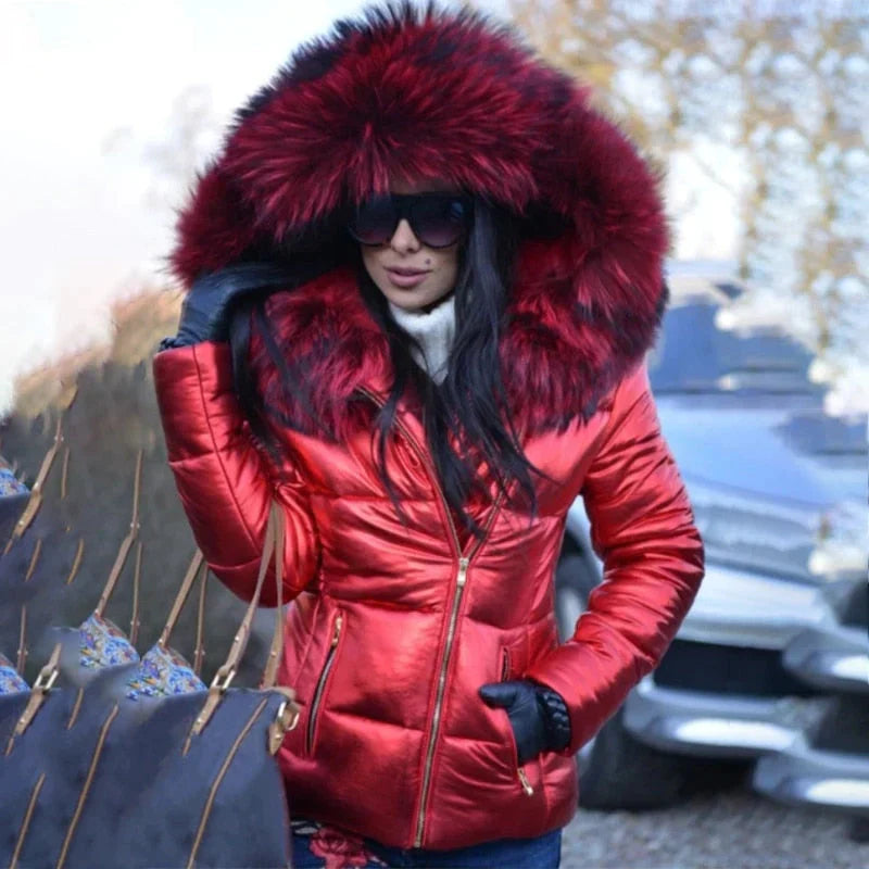 Winter jacket with fur hood - Rana