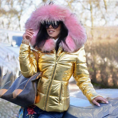 Winter jacket with fur hood - Rana