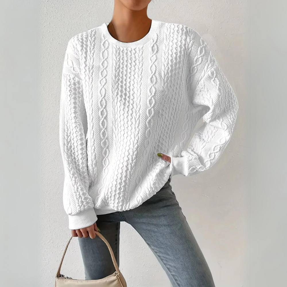 Rafaella - Elegant round neck sweatshirt