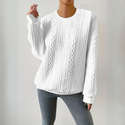 Rafaella - Elegant round neck sweatshirt