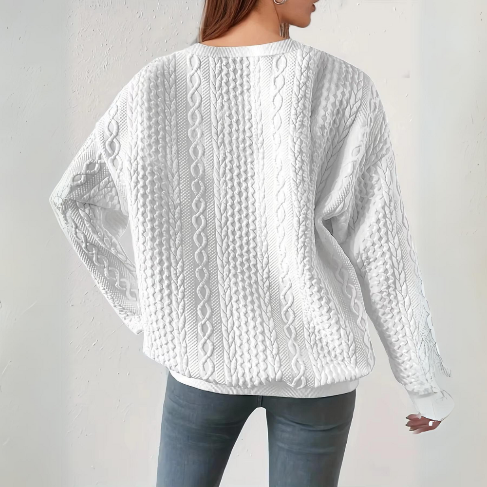 Rafaella - Elegant round neck sweatshirt