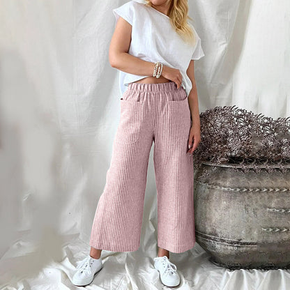 Margaux - Striped leisure pants