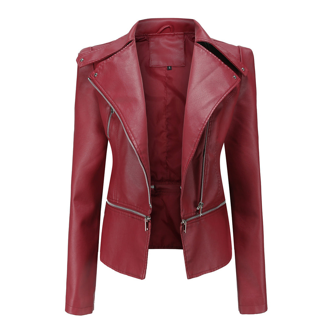 Stylish leather jacket for women