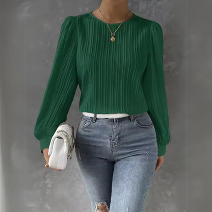 Reidun - Long-sleeved Casual Blouse