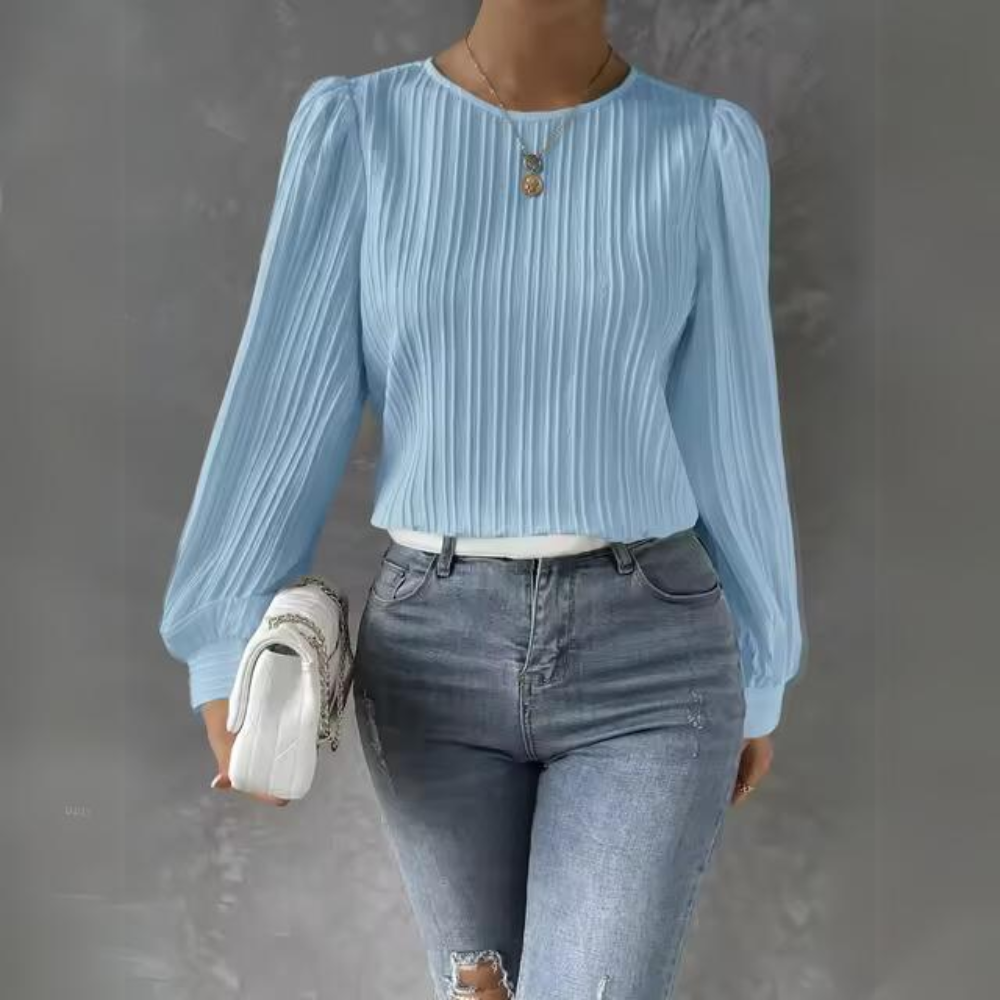 Reidun - Long-sleeved Casual Blouse