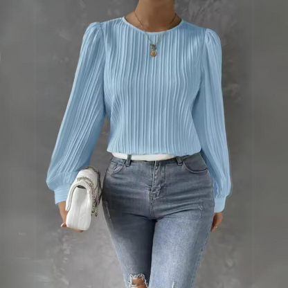 Reidun - Long-sleeved Casual Blouse