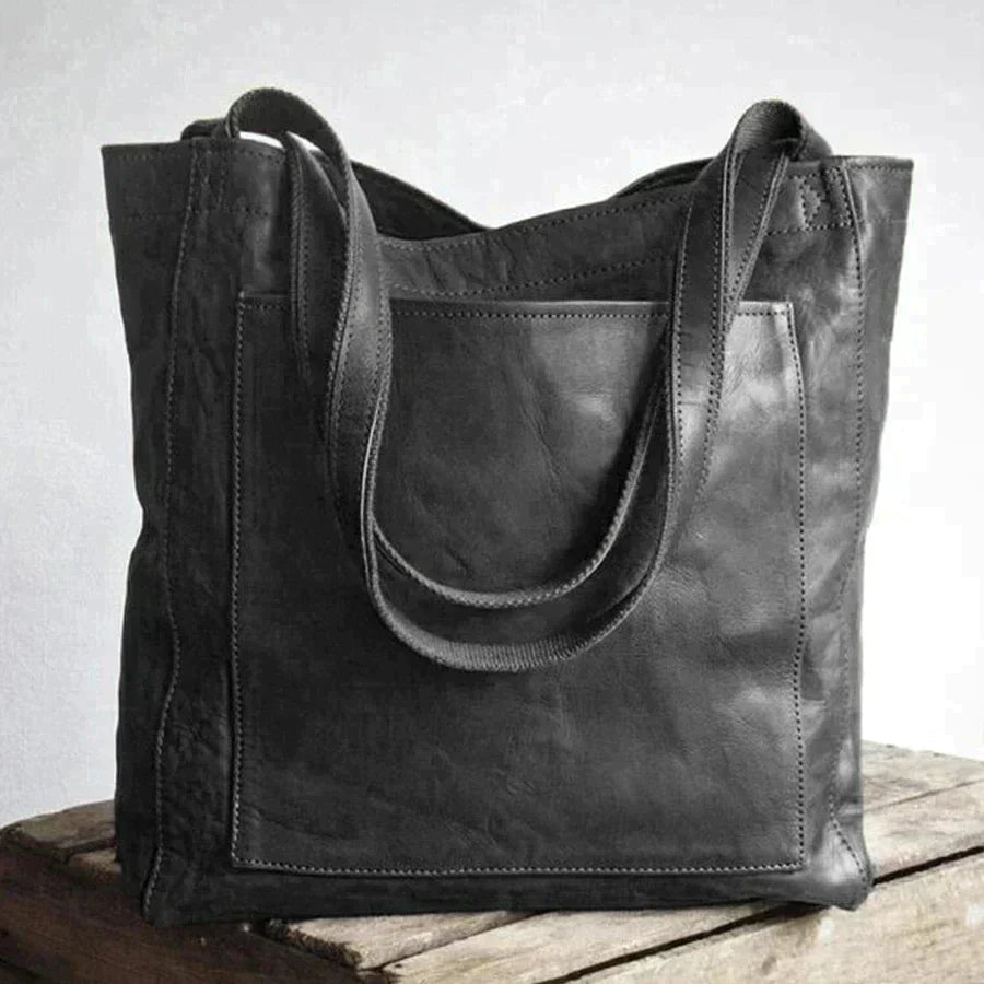 Veda™ - Large leather tote bag