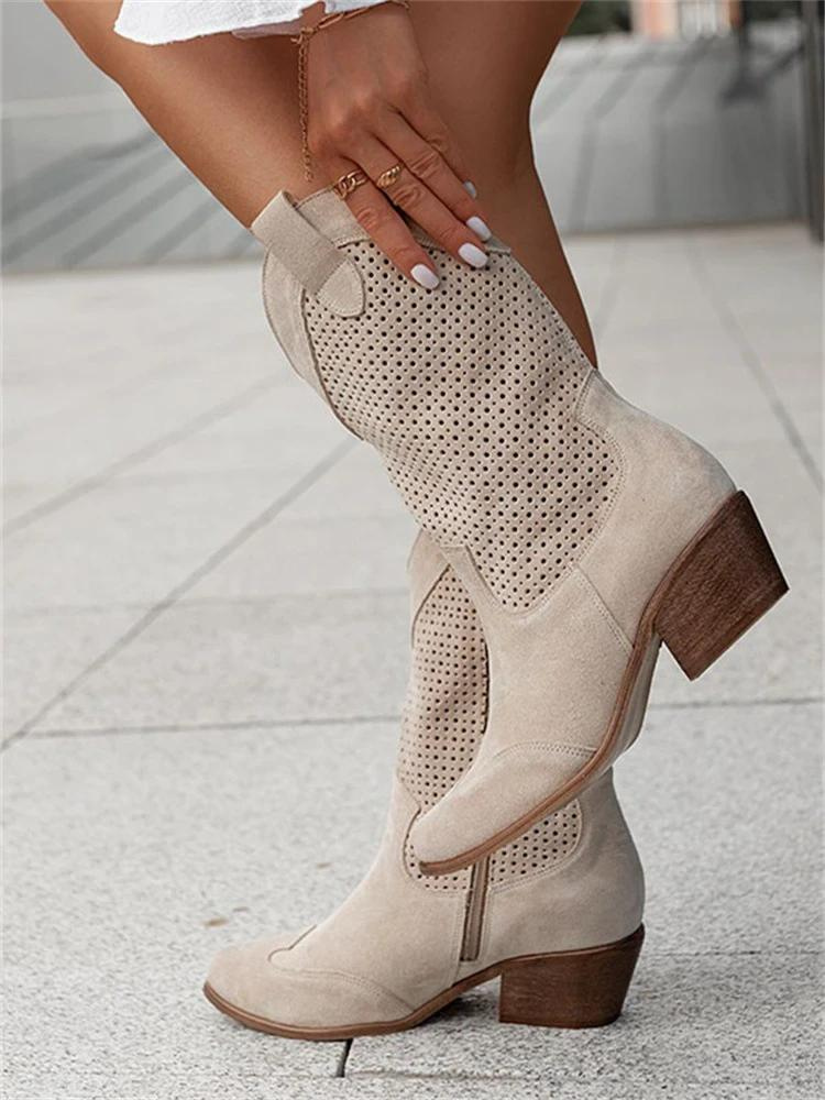 Maryse - Mid-length Western Cowgirl Boots