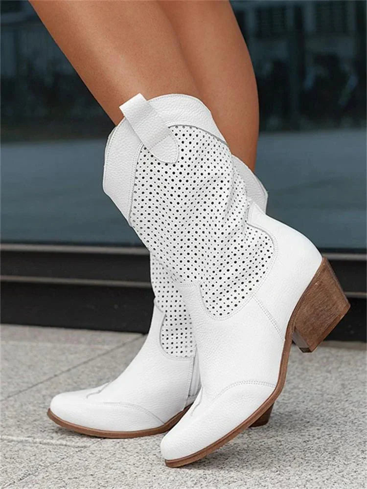 Aubrey | Breathable chic zippered cowboy boots