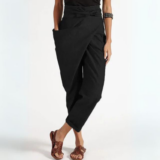 Riley - Elegant Cotton Women's Trousers