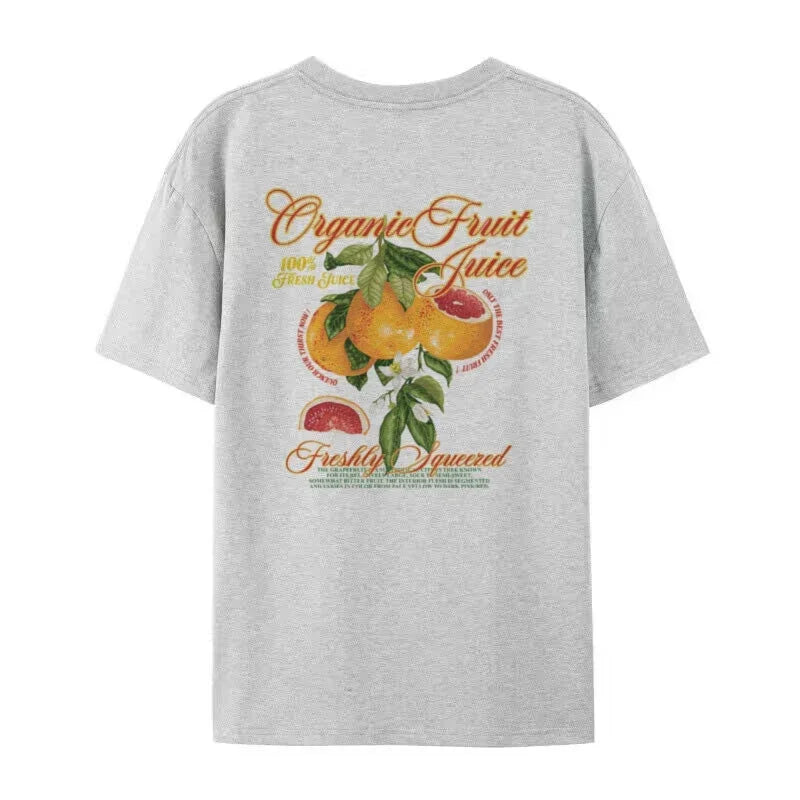 T-shirt - Grapefruit - Unique Back Print, Comfortable - Perfect for Casual Everyday Use