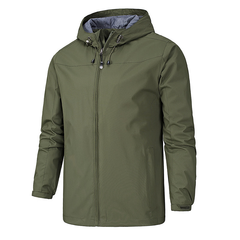 Elegant waterproof softshell jacket with hood for men | Perfect for fall/winter