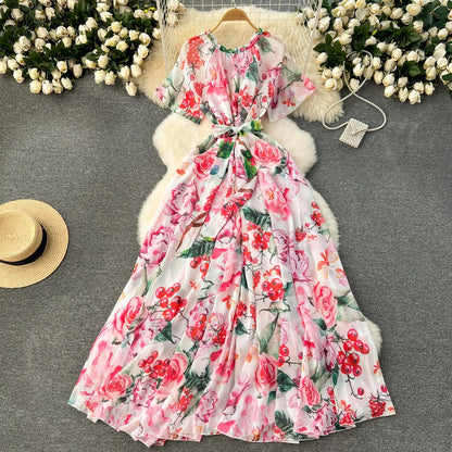 Evelyn - Elegant dress with print