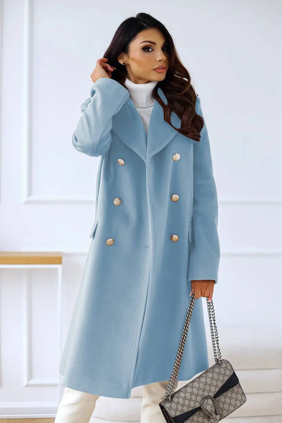 Elegant women's trench coat for winter - Elbe