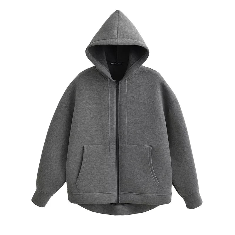 Jess | Casual oversized hoodie with double pockets - ideal for fall/winter