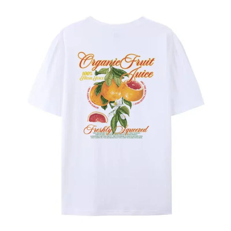 T-shirt - Grapefruit - Unique Back Print, Comfortable - Perfect for Casual Everyday Use