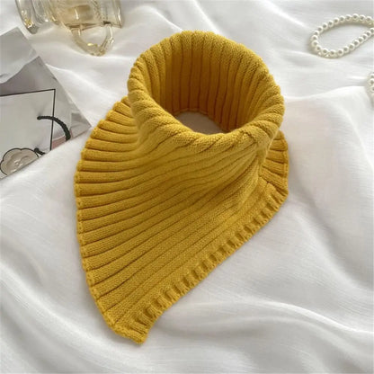 Winter windproof knit fake collar for women