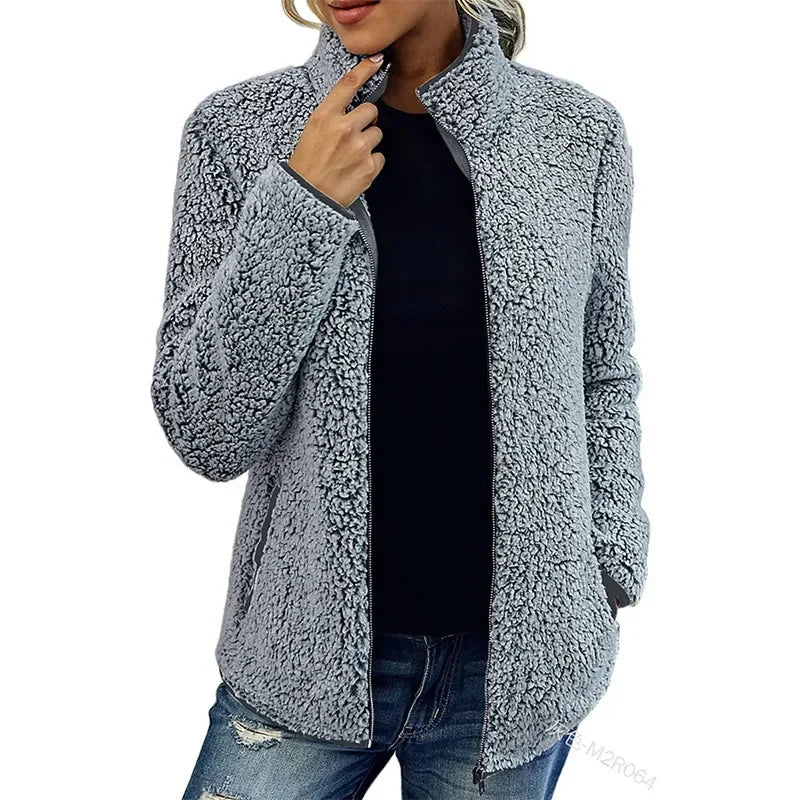 Winter fleece jacket for women - tryne