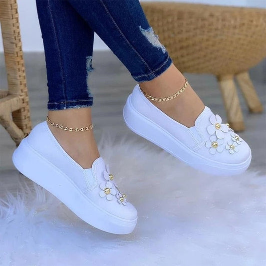 Women's Casual Flower Shoes Sneakers