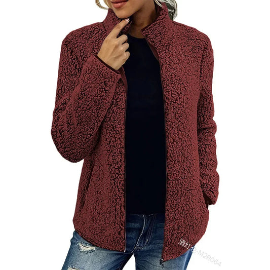 Winter fleece jacket for women - tryne