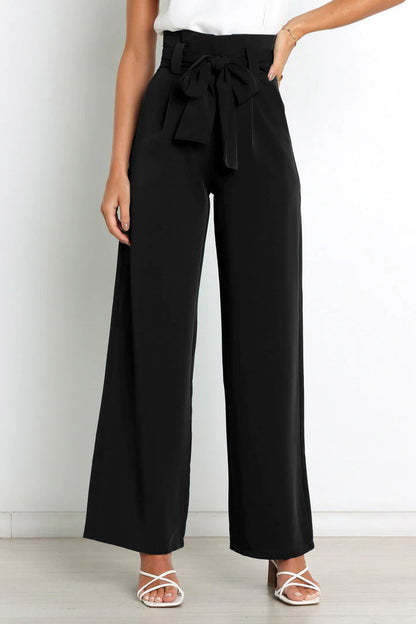 Natalie - Stylish Tie Belt Pants for Women