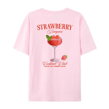 T-shirt - Oversized Daquiri - Cotton, Unique Back Print - Perfect for Casual Days