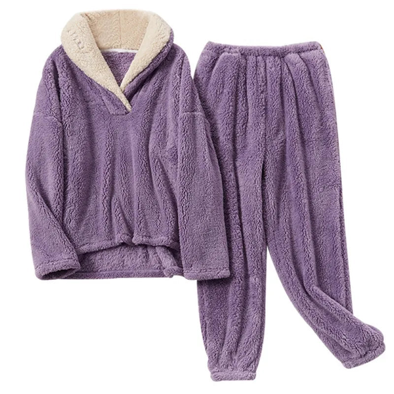 Jess-Mode | Comfortable Fluffy Pyjama Set - Ideal For The Winter