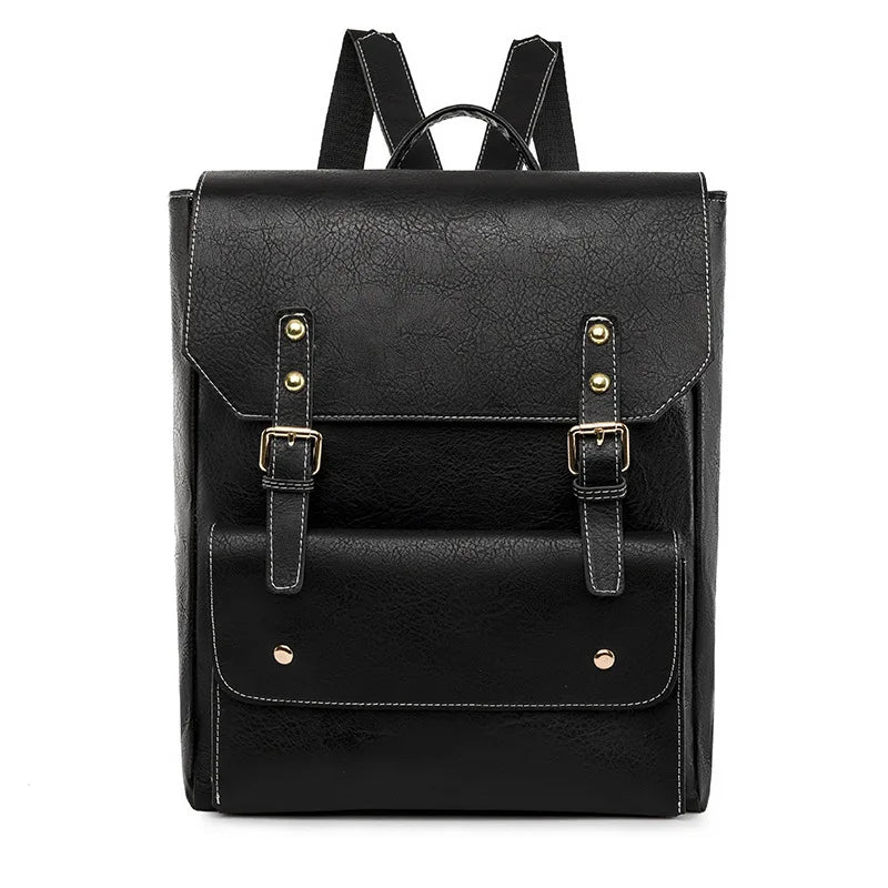 Amelia | Timeless Backpack with Buckle and Flap for Travel and Laptop