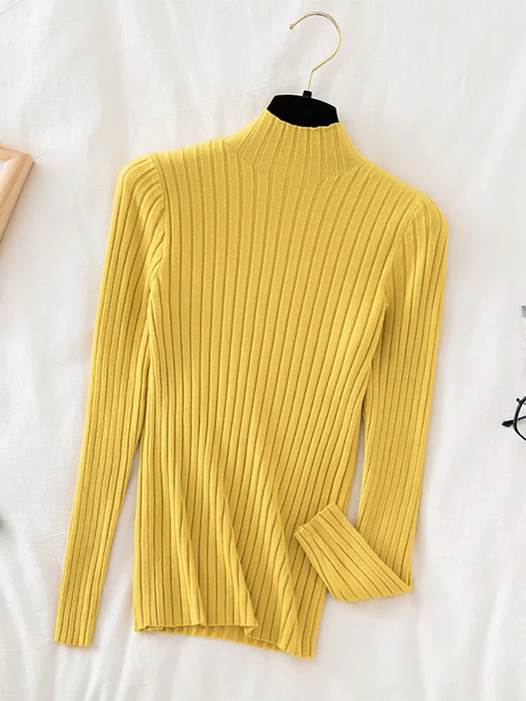 Rib knit sweater for women