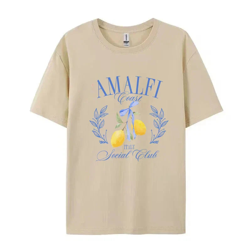 T-shirt - Amalfi Collection - Airy, Timeless Design, Relaxed Fit - Perfect for Casual and Formal Occasions