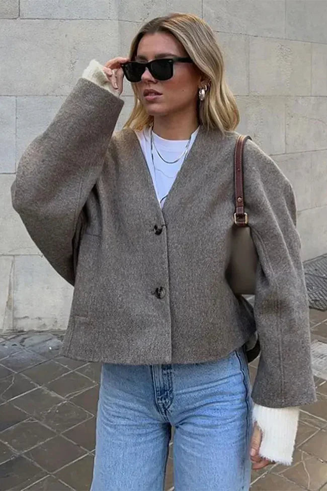 - Stylish oversized coat