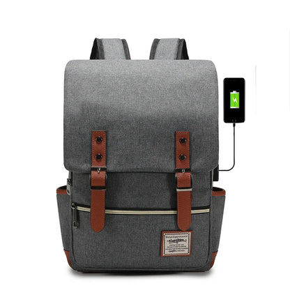 Allen | Vintage Casual School Travel Laptop Backpack