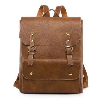 Amelia | Timeless Backpack with Buckle and Flap for Travel and Laptop