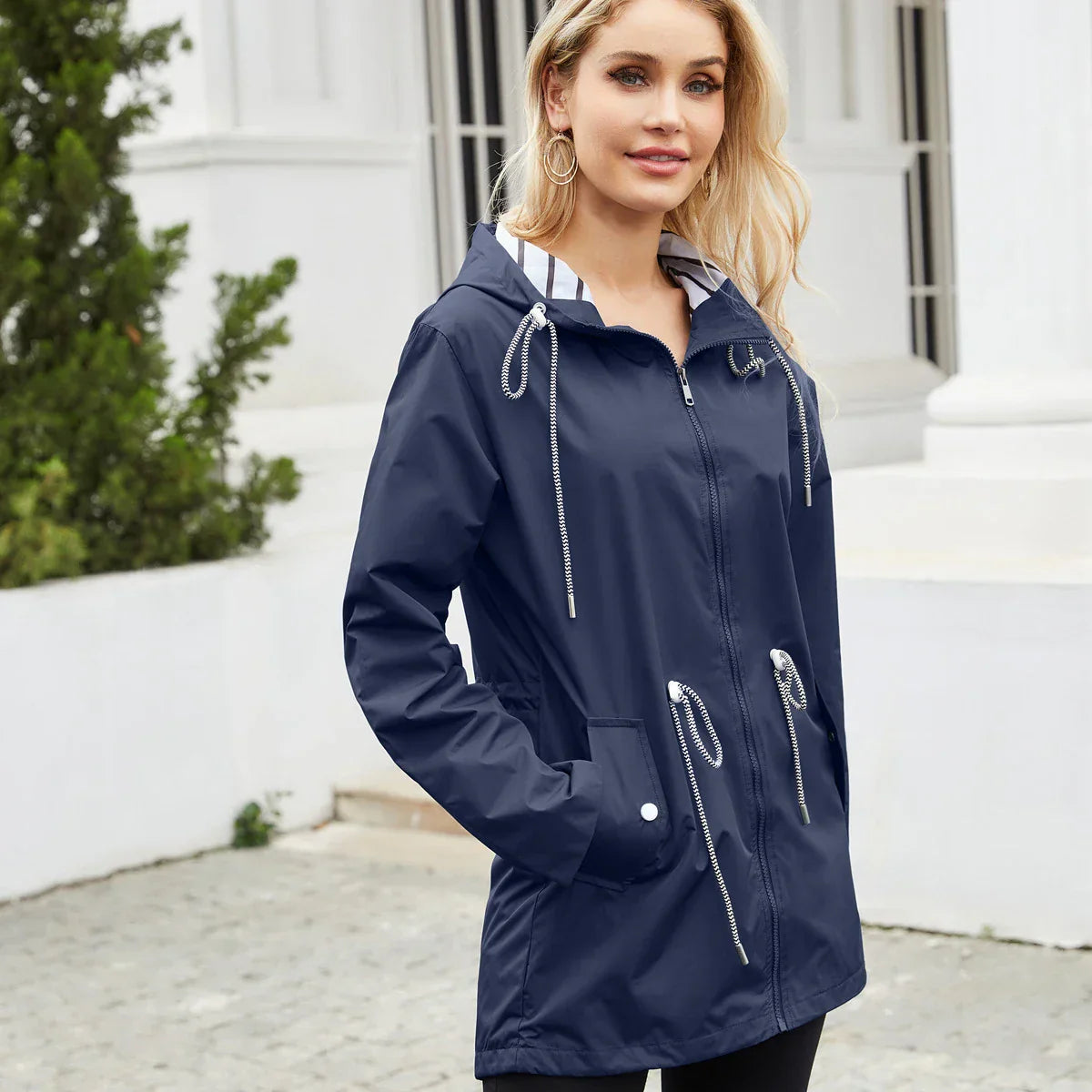 - Waterproof rain jacket