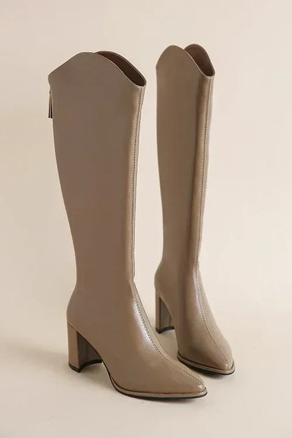 Adele - Knee-high leather boots